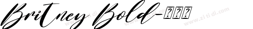 Britney Bold字体转换